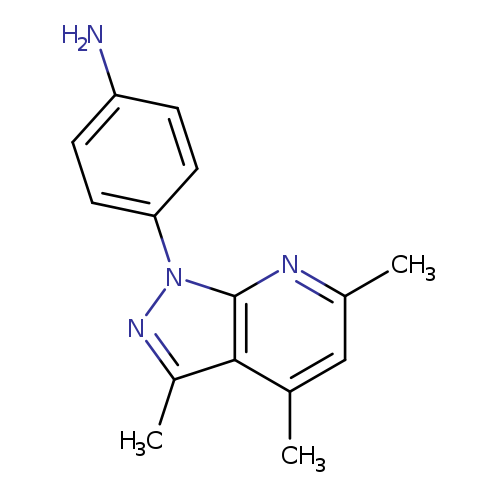 4-{3,4,6-trimethyl-1H-pyrazolo[3,4-b]pyridin-1-yl}aniline