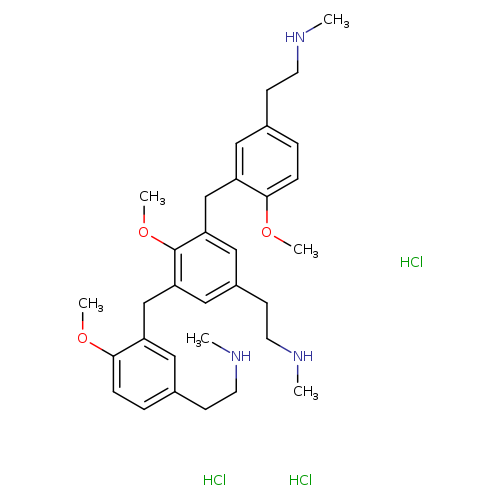 4-methoxy-3,5-bis[[2-methoxy-5-[2-(methylamino)ethyl]phenyl]methyl]-N-methyl-benzeneethanamine,trihydrochloride
