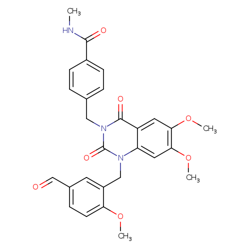 4-({1-[(5-formyl-2-methoxyphenyl)methyl]-6,7-dimethoxy-2,4-dioxo-1,2,3,4-tetrahydroquinazolin-3-yl}methyl)-N-methylbenzamide