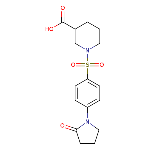 1-((4-(2-Oxopyrrolidin-1-yl)phenyl)sulfonyl)piperidine-3-carboxylic acid