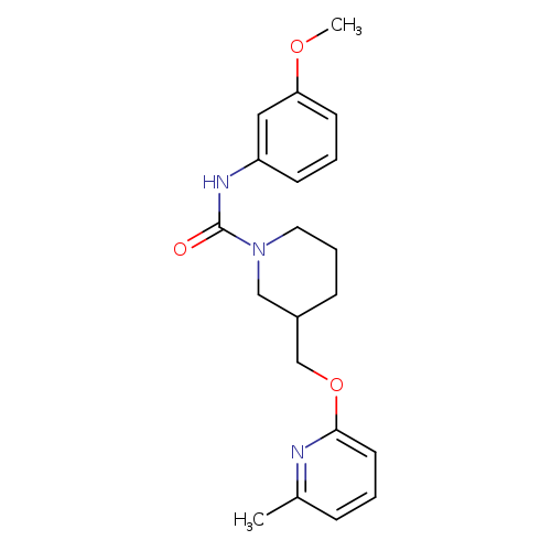 N-(3-methoxyphenyl)-3-{[(6-methylpyridin-2-yl)oxy]methyl}piperidine-1-carboxamide