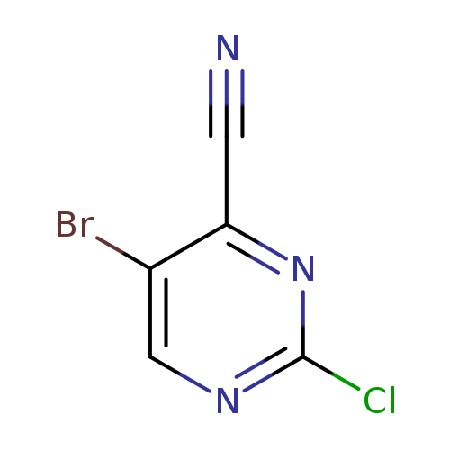 5-bromo-2-chloropyrimidine-4-carbonitrile