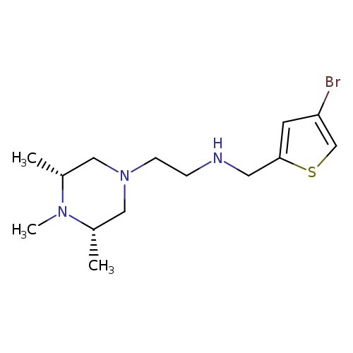 [(4-bromothiophen-2-yl)methyl]({2-[(3R,5S)-3,4,5-trimethylpiperazin-1-yl]ethyl})amine