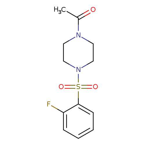 1-[4-(2-fluorobenzenesulfonyl)piperazin-1-yl]ethan-1-one