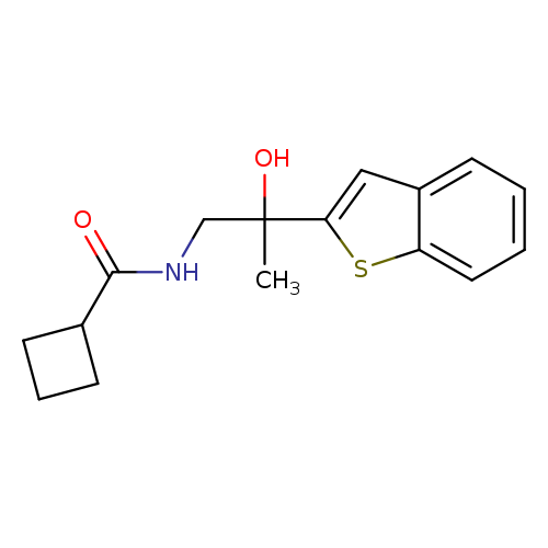 N-[2-(1-benzothiophen-2-yl)-2-hydroxypropyl]cyclobutanecarboxamide