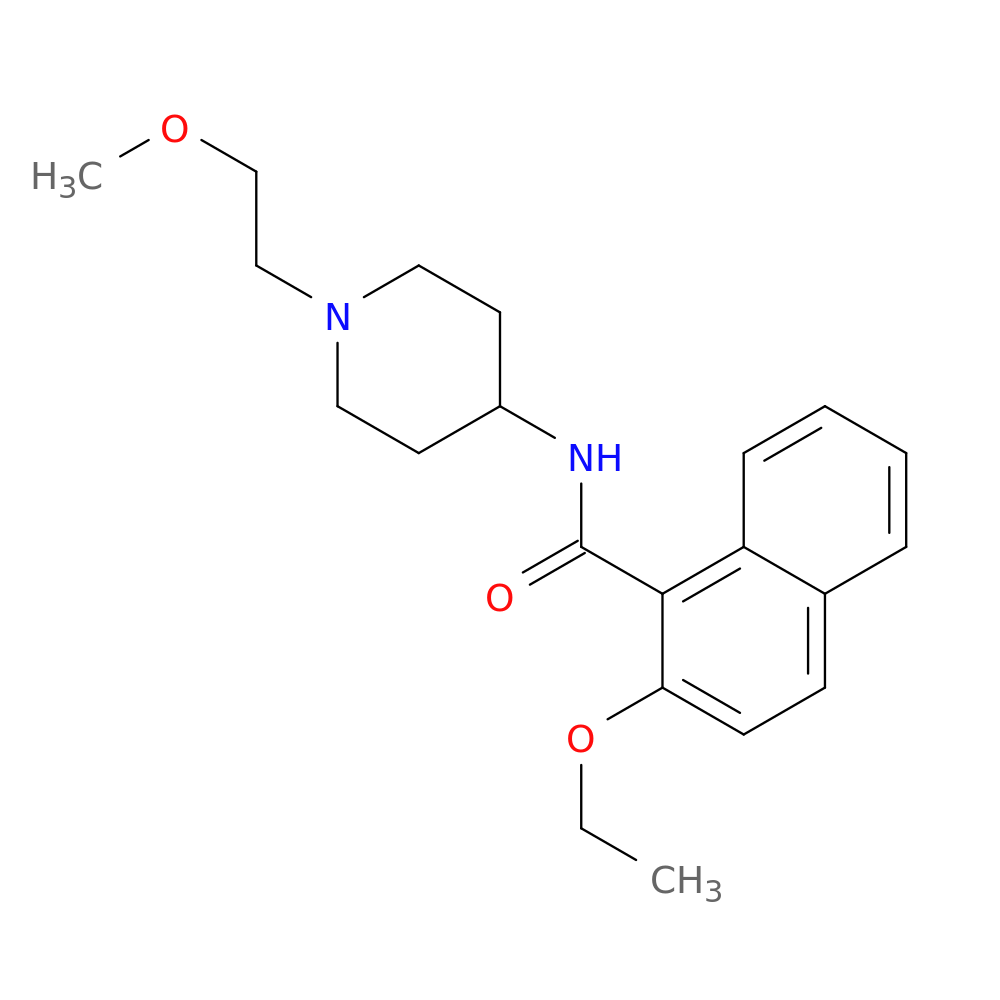 2-ethoxy-N-[1-(2-methoxyethyl)piperidin-4-yl]naphthalene-1-carboxamide