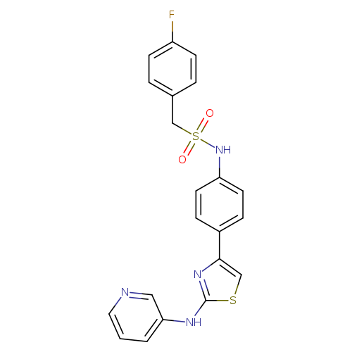 1-(4-fluorophenyl)-N-(4-{2-[(pyridin-3-yl)amino]-1,3-thiazol-4-yl}phenyl)methanesulfonamide