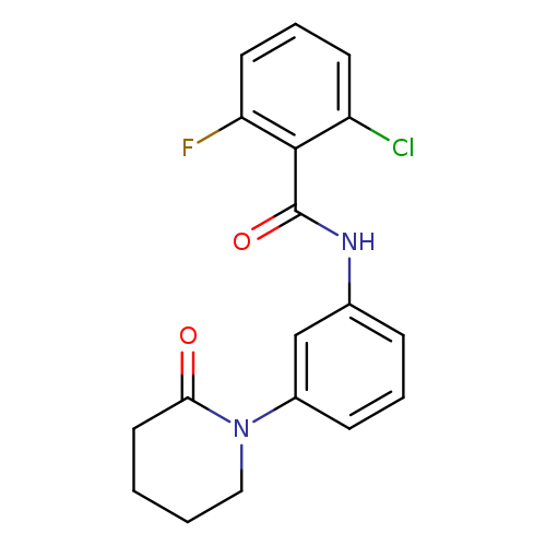 2-chloro-6-fluoro-N-[3-(2-oxopiperidin-1-yl)phenyl]benzamide