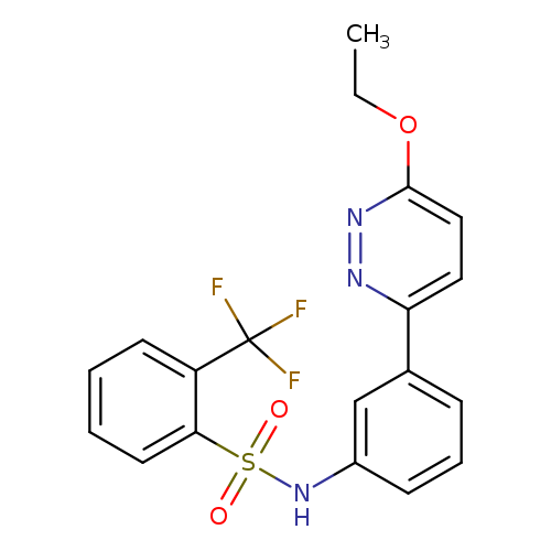N-[3-(6-ethoxypyridazin-3-yl)phenyl]-2-(trifluoromethyl)benzene-1-sulfonamide