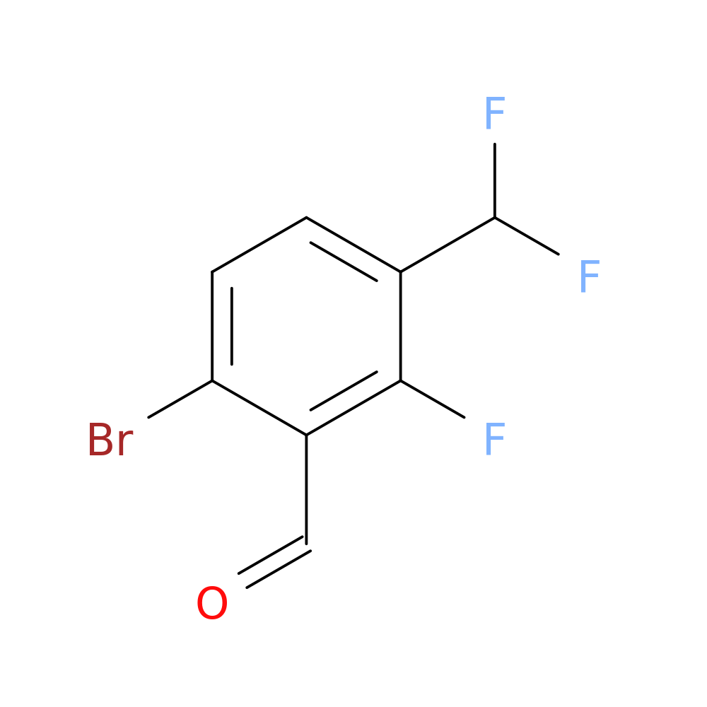 6-bromo-3-(difluoromethyl)-2-fluorobenzaldehyde