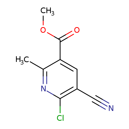3-Pyridinecarboxylic acid, 6-chloro-5-cyano-2-methyl-, methyl ester