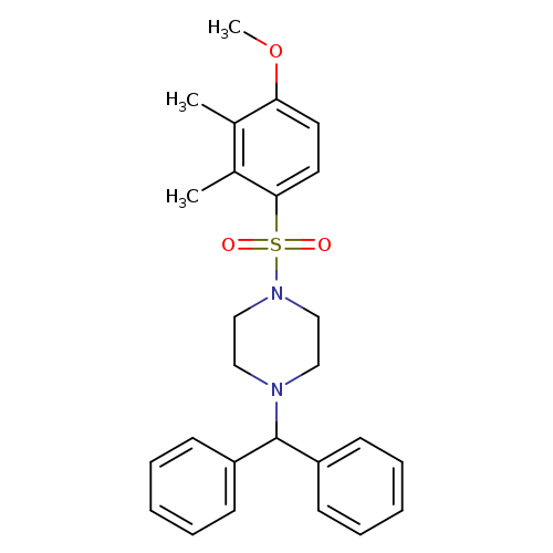 1-(diphenylmethyl)-4-(4-methoxy-2,3-dimethylbenzenesulfonyl)piperazine