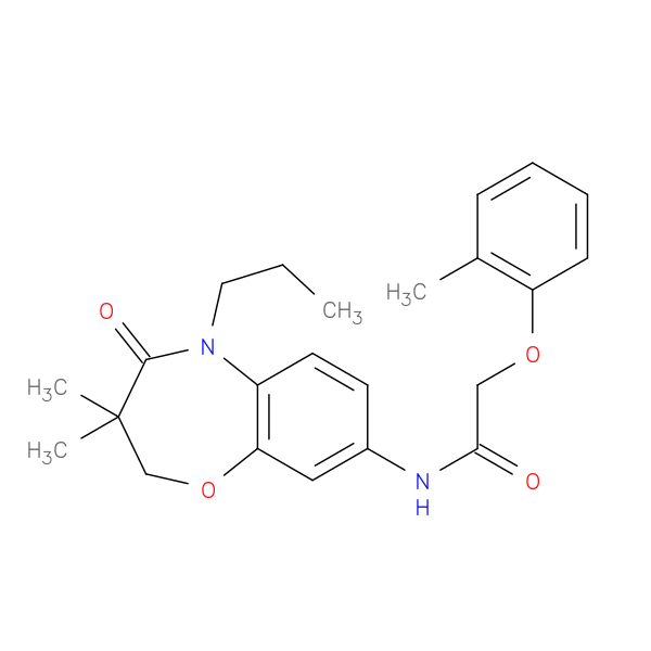 N-(3,3-dimethyl-4-oxo-5-propyl-2,3,4,5-tetrahydro-1,5-benzoxazepin-8-yl)-2-(2-methylphenoxy)acetamide