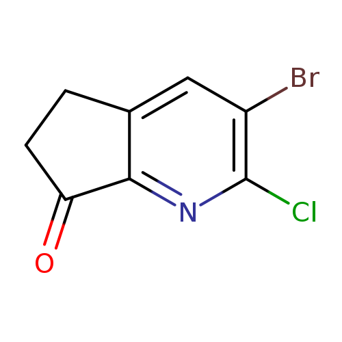 3-bromo-2-chloro-5H,6H,7H-cyclopenta[b]pyridin-7-one