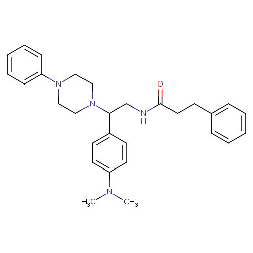 N-{2-[4-(dimethylamino)phenyl]-2-(4-phenylpiperazin-1-yl)ethyl}-3-phenylpropanamide