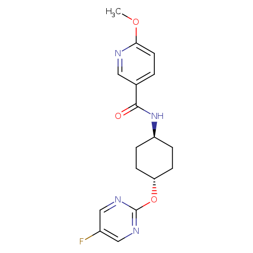 6-methoxy-N-[(1r,4r)-4-[(5-fluoropyrimidin-2-yl)oxy]cyclohexyl]pyridine-3-carboxamide