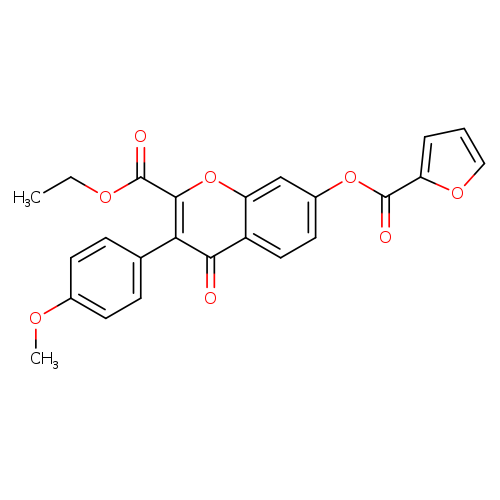 ethyl 7-(furan-2-carbonyloxy)-3-(4-methoxyphenyl)-4-oxo-4H-chromene-2-carboxylate