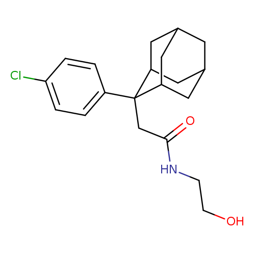2-[2-(4-chlorophenyl)adamantan-2-yl]-N-(2-hydroxyethyl)acetamide