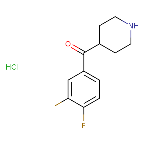 Methanone, (3,4-difluorophenyl)-4-piperidinyl-, hydrochloride (1:1)