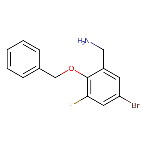 [2-(Benzyloxy)-5-bromo-3-fluorophenyl]methanamine