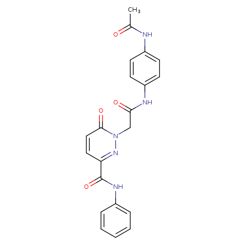 1-{[(4-acetamidophenyl)carbamoyl]methyl}-6-oxo-N-phenyl-1,6-dihydropyridazine-3-carboxamide