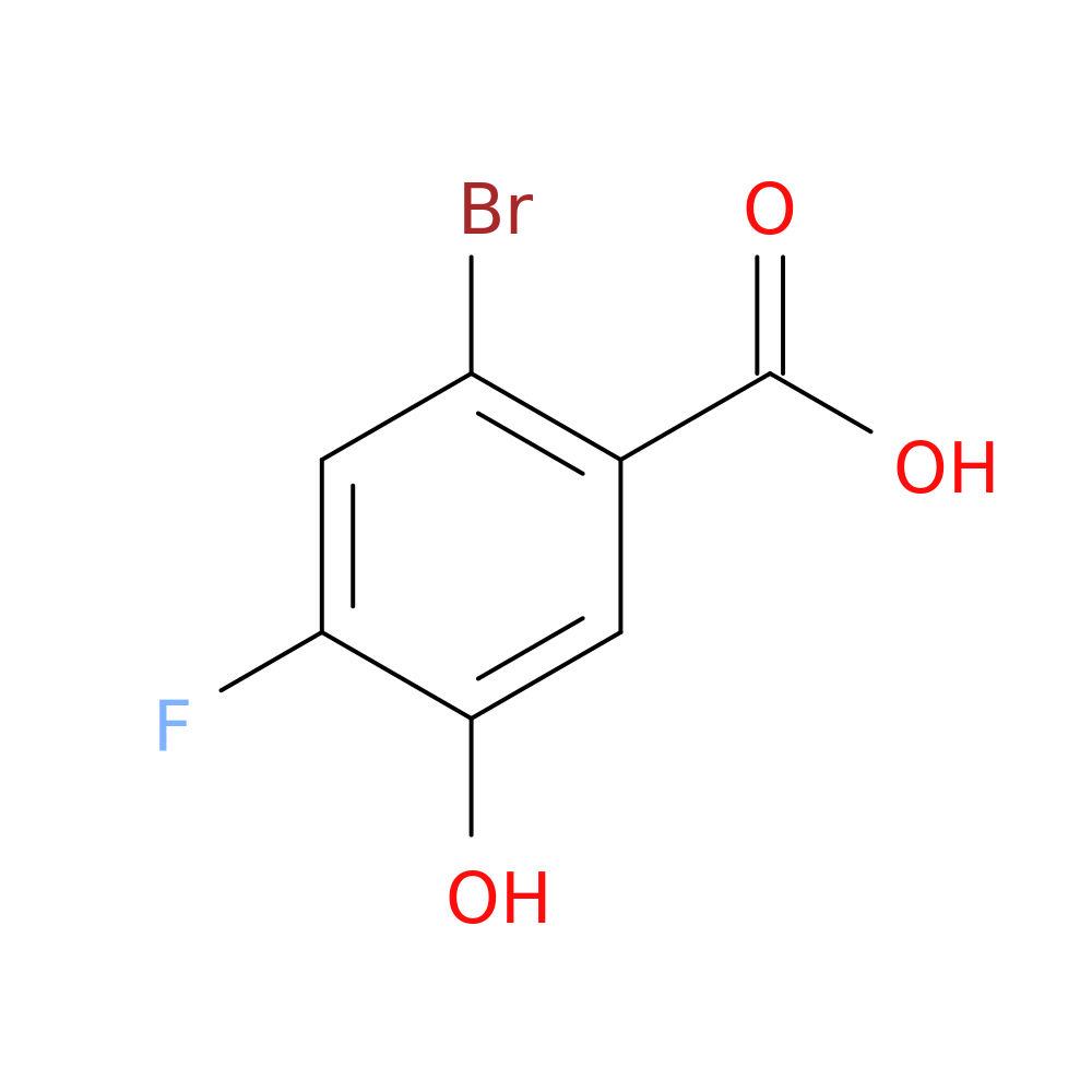 2-Bromo-4-fluoro-5-hydroxybenzoic acid
