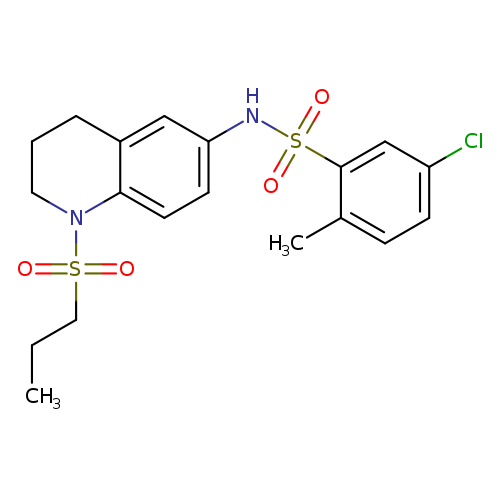 5-chloro-2-methyl-N-[1-(propane-1-sulfonyl)-1,2,3,4-tetrahydroquinolin-6-yl]benzene-1-sulfonamide