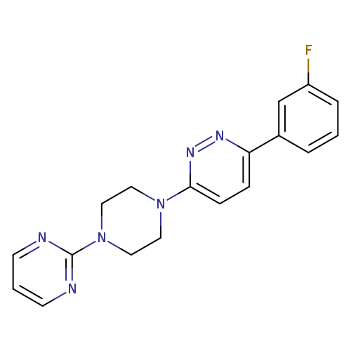 3-(3-fluorophenyl)-6-[4-(pyrimidin-2-yl)piperazin-1-yl]pyridazine