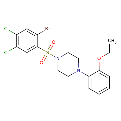 1-(2-bromo-4,5-dichlorobenzenesulfonyl)-4-(2-ethoxyphenyl)piperazine
