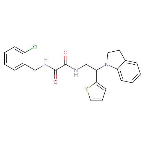N'-[(2-chlorophenyl)methyl]-N-[2-(2,3-dihydro-1H-indol-1-yl)-2-(thiophen-2-yl)ethyl]ethanediamide