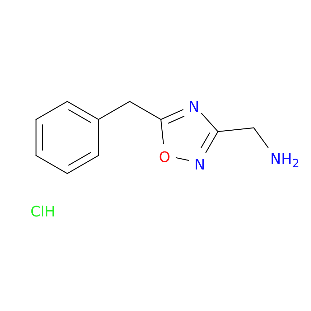 (5-benzyl-1,2,4-oxadiazol-3-yl)methanamine hydrochloride