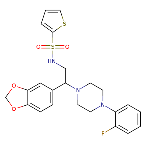 N-[2-(2H-1,3-benzodioxol-5-yl)-2-[4-(2-fluorophenyl)piperazin-1-yl]ethyl]thiophene-2-sulfonamide