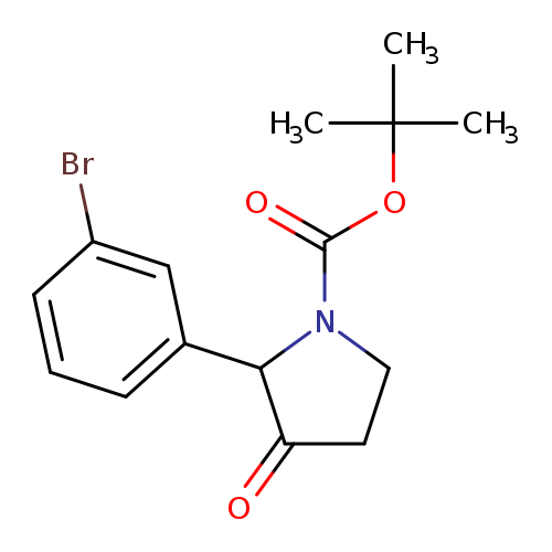 tert-butyl2-(3-bromophenyl)-3-oxopyrrolidine-1-carboxylate