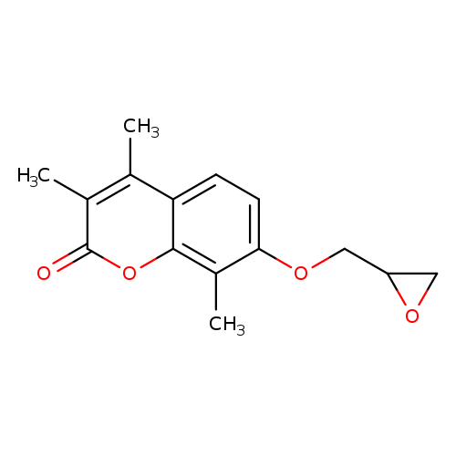3,4,8-Trimethyl-7-(oxiran-2-ylmethoxy)-2h-chromen-2-one