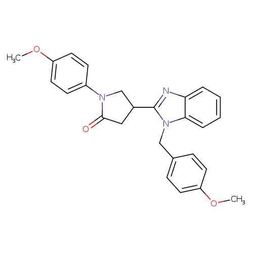 1-(4-methoxyphenyl)-4-{1-[(4-methoxyphenyl)methyl]-1H-1,3-benzodiazol-2-yl}pyrrolidin-2-one