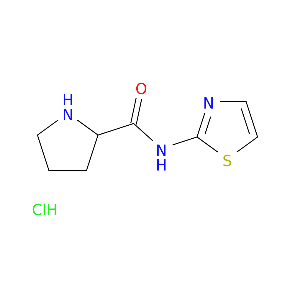 N-1,3-thiazol-2-ylpyrrolidine-2-carboxamide hydrochloride