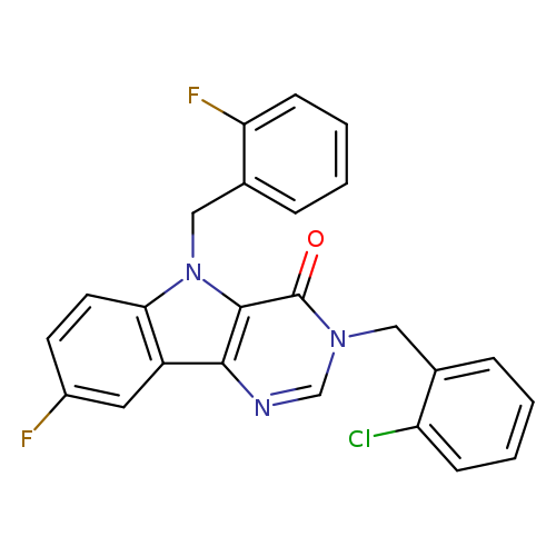3-[(2-chlorophenyl)methyl]-8-fluoro-5-[(2-fluorophenyl)methyl]-3H,4H,5H-pyrimido[5,4-b]indol-4-one