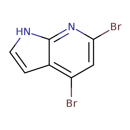 1H-PYRROLO[2,3-B]PYRIDINE, 4,6-DIBROMO-