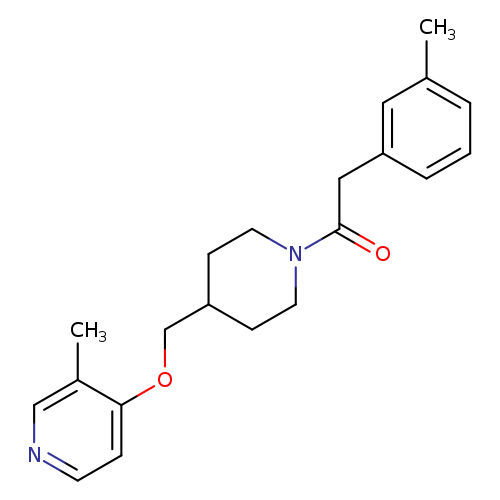 2-(3-methylphenyl)-1-(4-{[(3-methylpyridin-4-yl)oxy]methyl}piperidin-1-yl)ethan-1-one