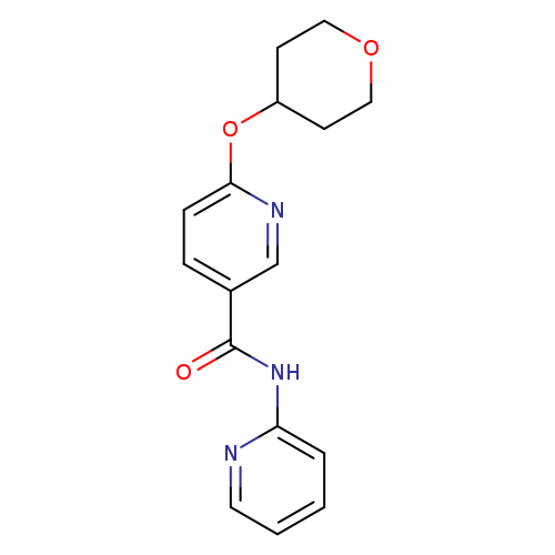 6-(oxan-4-yloxy)-N-(pyridin-2-yl)pyridine-3-carboxamide