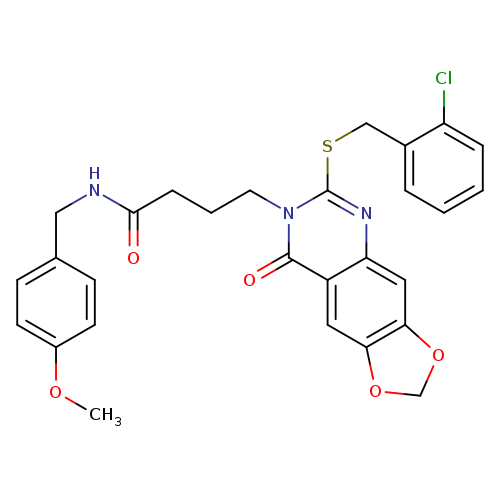4-(6-{[(2-chlorophenyl)methyl]sulfanyl}-8-oxo-2H,7H,8H-[1,3]dioxolo[4,5-g]quinazolin-7-yl)-N-[(4-methoxyphenyl)methyl]butanamide