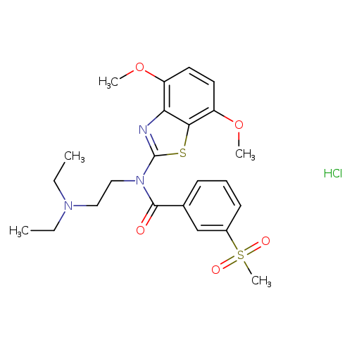 N-[2-(diethylamino)ethyl]-N-(4,7-dimethoxy-1,3-benzothiazol-2-yl)-3-methanesulfonylbenzamide hydrochloride