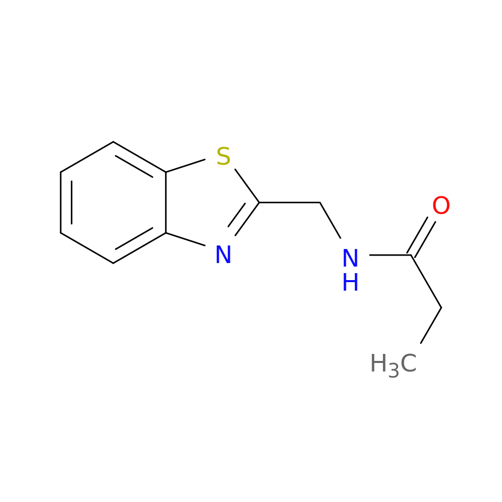 N-[(1,3-benzothiazol-2-yl)methyl]propanamide