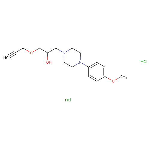 1-[4-(4-methoxyphenyl)piperazin-1-yl]-3-(prop-2-yn-1-yloxy)propan-2-ol dihydrochloride