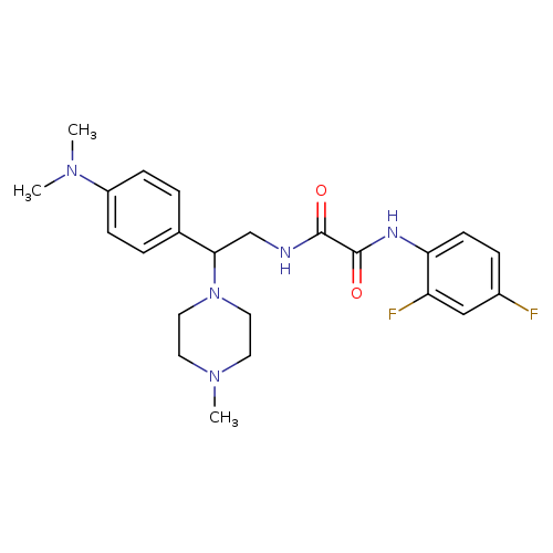 N-(2,4-difluorophenyl)-N'-{2-[4-(dimethylamino)phenyl]-2-(4-methylpiperazin-1-yl)ethyl}ethanediamide