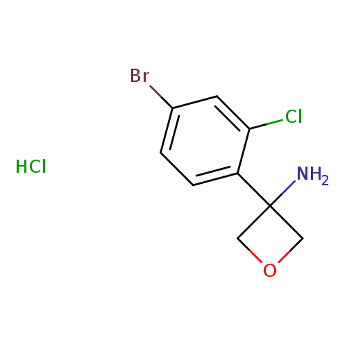 3-(4-bromo-2-chlorophenyl)oxetan-3-amine hydrochloride