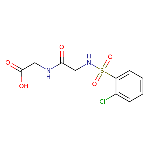 2-[2-(2-chlorobenzenesulfonamido)acetamido]acetic acid