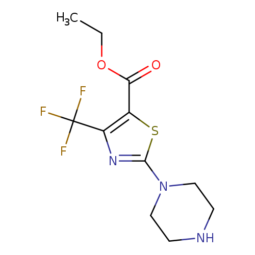 Ethyl 2-(piperazin-1-yl)-4-(trifluoromethyl)thiazole-5-carboxylate