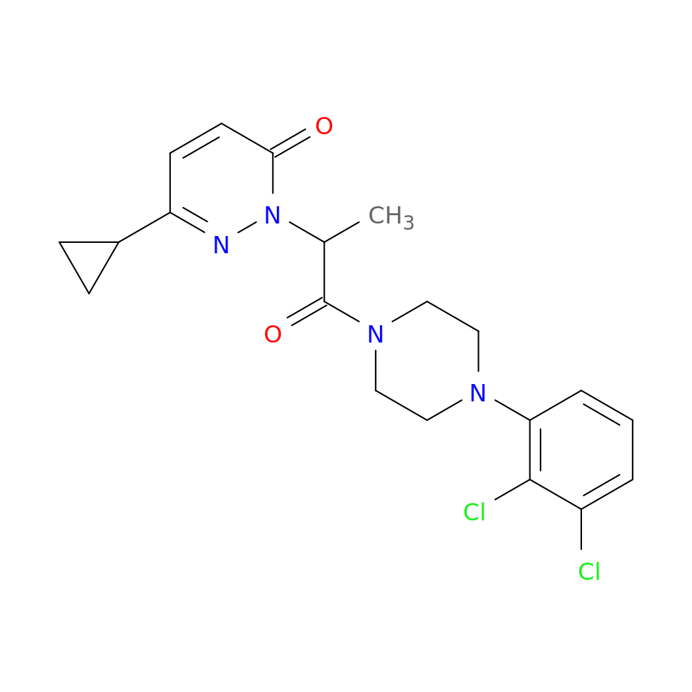 6-cyclopropyl-2-{1-[4-(2,3-dichlorophenyl)piperazin-1-yl]-1-oxopropan-2-yl}-2,3-dihydropyridazin-3-one