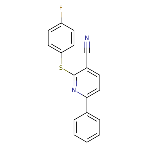 2-[(4-fluorophenyl)sulfanyl]-6-phenylpyridine-3-carbonitrile